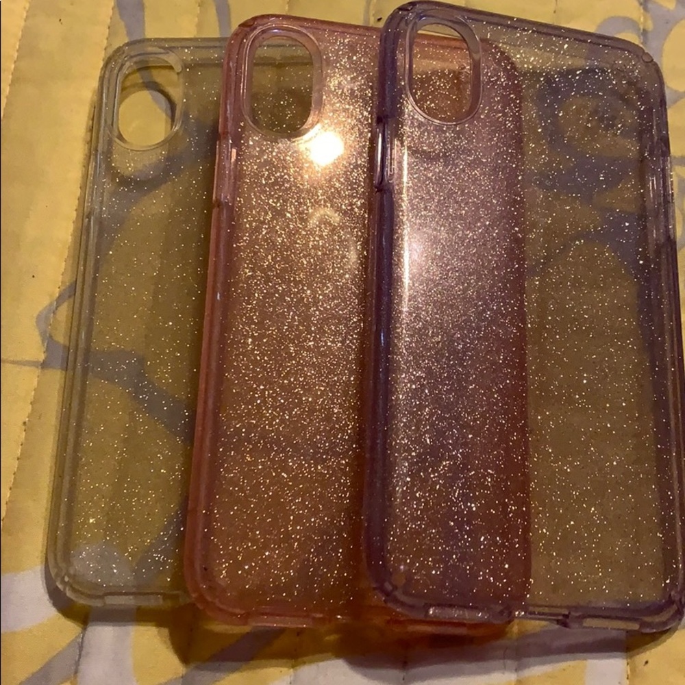 iPhone X glitter phone cases. Brand Speck